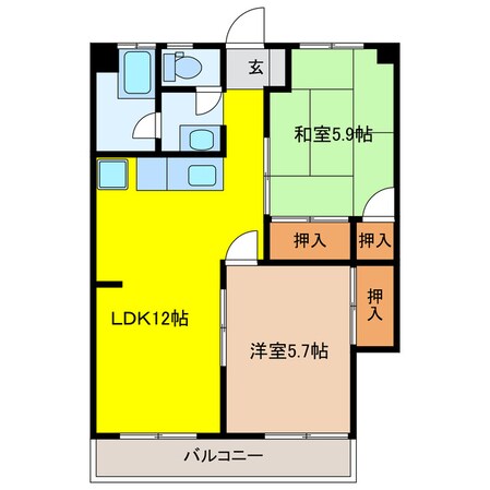 AVION岐阜の物件間取画像